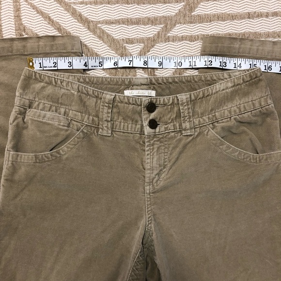 THE LONDON JEAN the Christie Fit soft velour beige pant - Picture 3 of 16